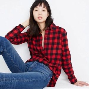 Madewell Flannel Popover Shirt